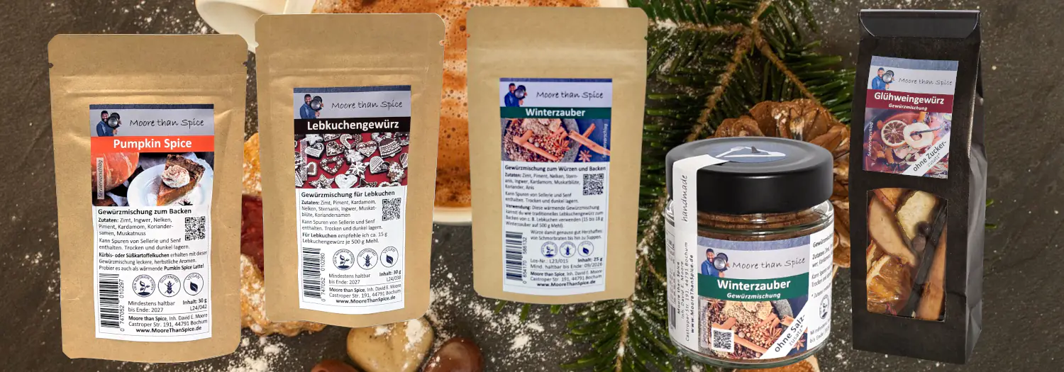 Für kurze Zeit wieder im Sortiment: die Wintergewürze!