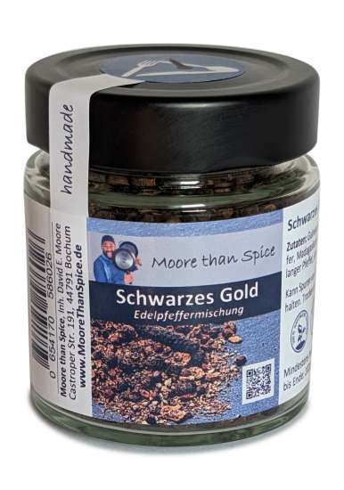 Schwarzes Gold | Edelpfeffer mit Gewürzmühle