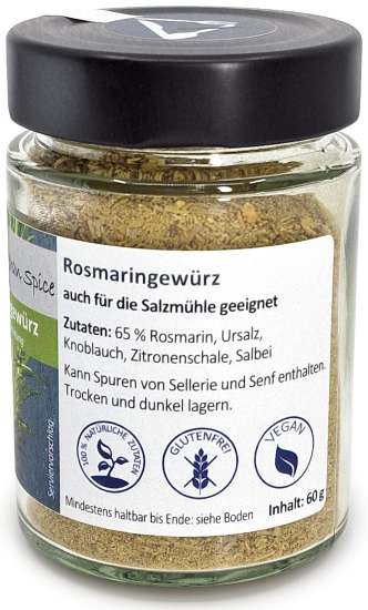 Rosmaringewürz mit Gewürzmühle