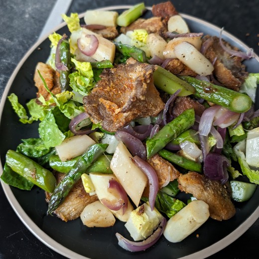 Beispielgericht mit Cajun-Gewürz. Du kannst es für viele Speisen verwenden, egal ob vegetarisch oder mit Fleisch.